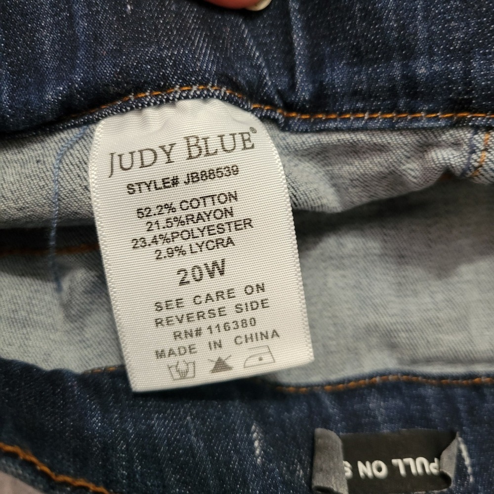 Judy Blue High Rise Skinny Stretch Jeans 20W Blue - Picture 7 of 11